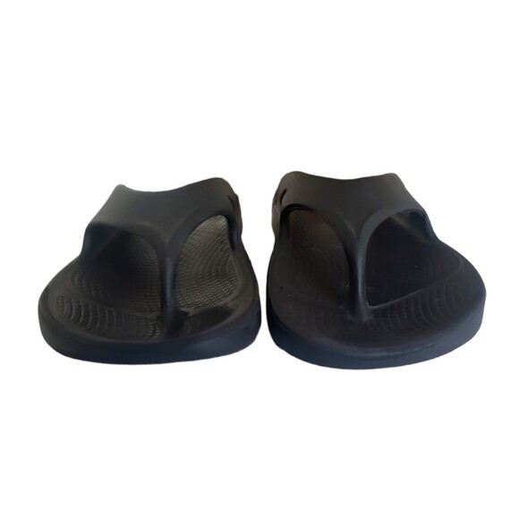 OOFOS Ooriginal Black Recovery Thong Flip Flop Sandals Slide Men's Size 9 - Picture 3 of 11